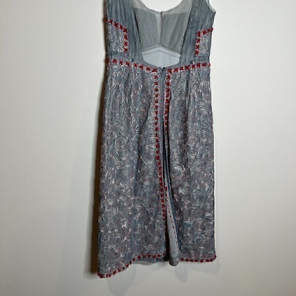 BCBG Max Azria Collection Y2K vintage embroidered embellished dress - Picture 4 of 10